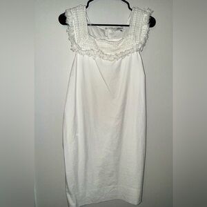 Madewell Ivory Crochet Detail Mini Dress